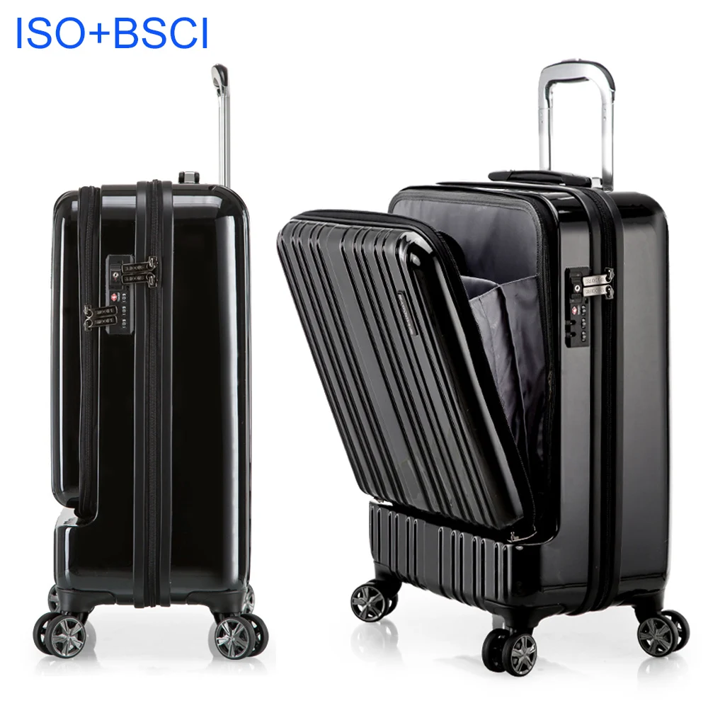 Front laptop design 100% polycarbonate PC luggage smart GSP Indonesia factory
Front laptop design 100% polycarbonate PC luggage smart GSP Indonesia factory