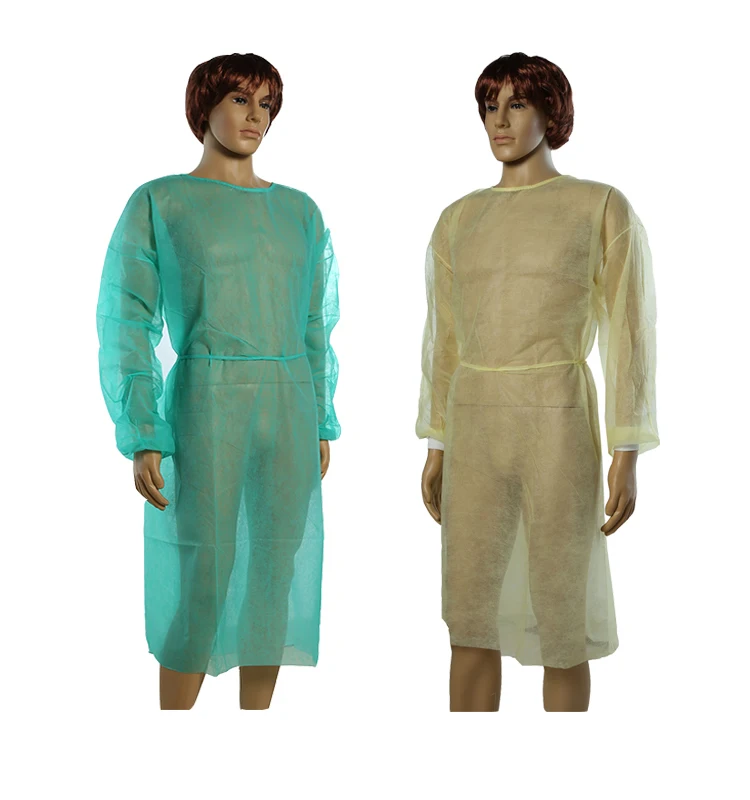 Antidust Disposable Green Hospital Clothing Patient Gown