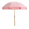 180cm luxury travel real ash pole wooden beach umbrella