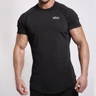 OEM Printing Custom T Shirt Classic Black T Shirt Workout Men T Shirt
