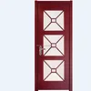 interior doors with frosted glass Commercial PVC Free Paint MDF Solid Wood Door