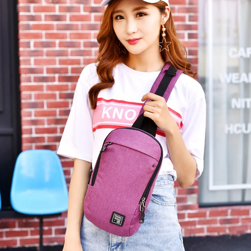 Men Women Anti Theft Backpack Canvas Headphone Hole Boys Crossbody Bag Single Shoulder Teenager Chest Bag Sac A Dos Homme BP0210 (3)