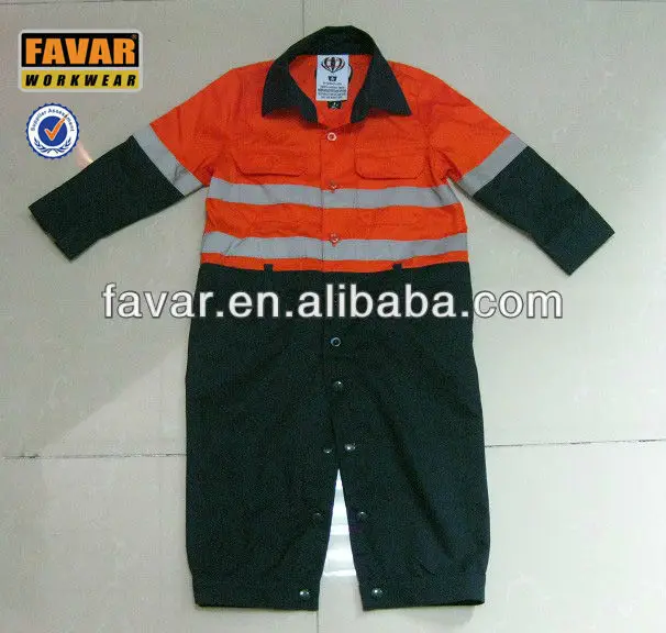 kids orange safety jumpersuit coverall