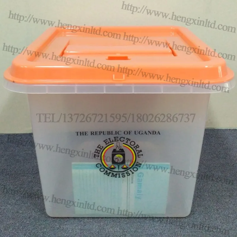 45l Clear Plastic Ballot Boxes With Lids Pp Box For Voting Transparent