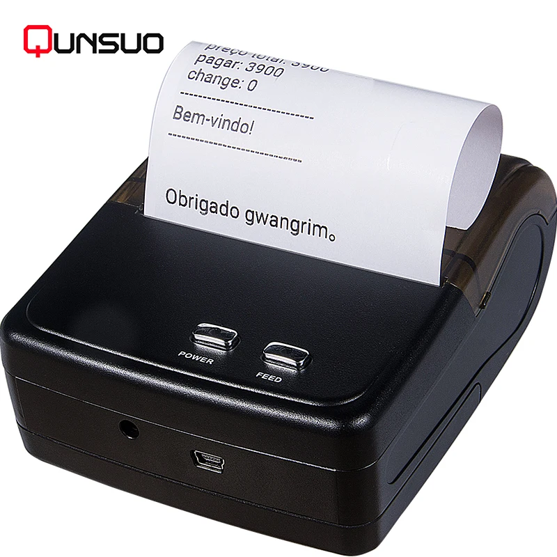Handheld 80mm android thermal printer portable receipt printer mobile bluetooth printer, Black color
Handheld 80mm android thermal printer portable receipt printer mobile bluetooth printer, Black color