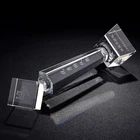 High quality optical glass cube trophy glass trophy blank