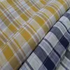yarn dyed shirting fabric linen cotton linen plaid fabric for child baby garment