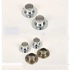 Chrome zinc alloy pipe flange hanging rail tube support