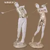 Home interior decorative modern sport theme ornament golf player figurine