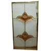 Embroidered Glass for colored glass kitchen cabinet doors insulated stained glass door inserts for cabinet