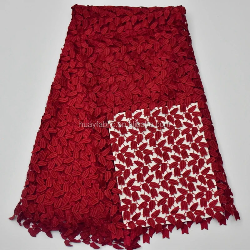 Wine Red Guipure lace african cord lace nigerian lace material for dress HY0250, Black
Wine Red Guipure lace african cord lace nigerian lace material for dress HY0250, Black