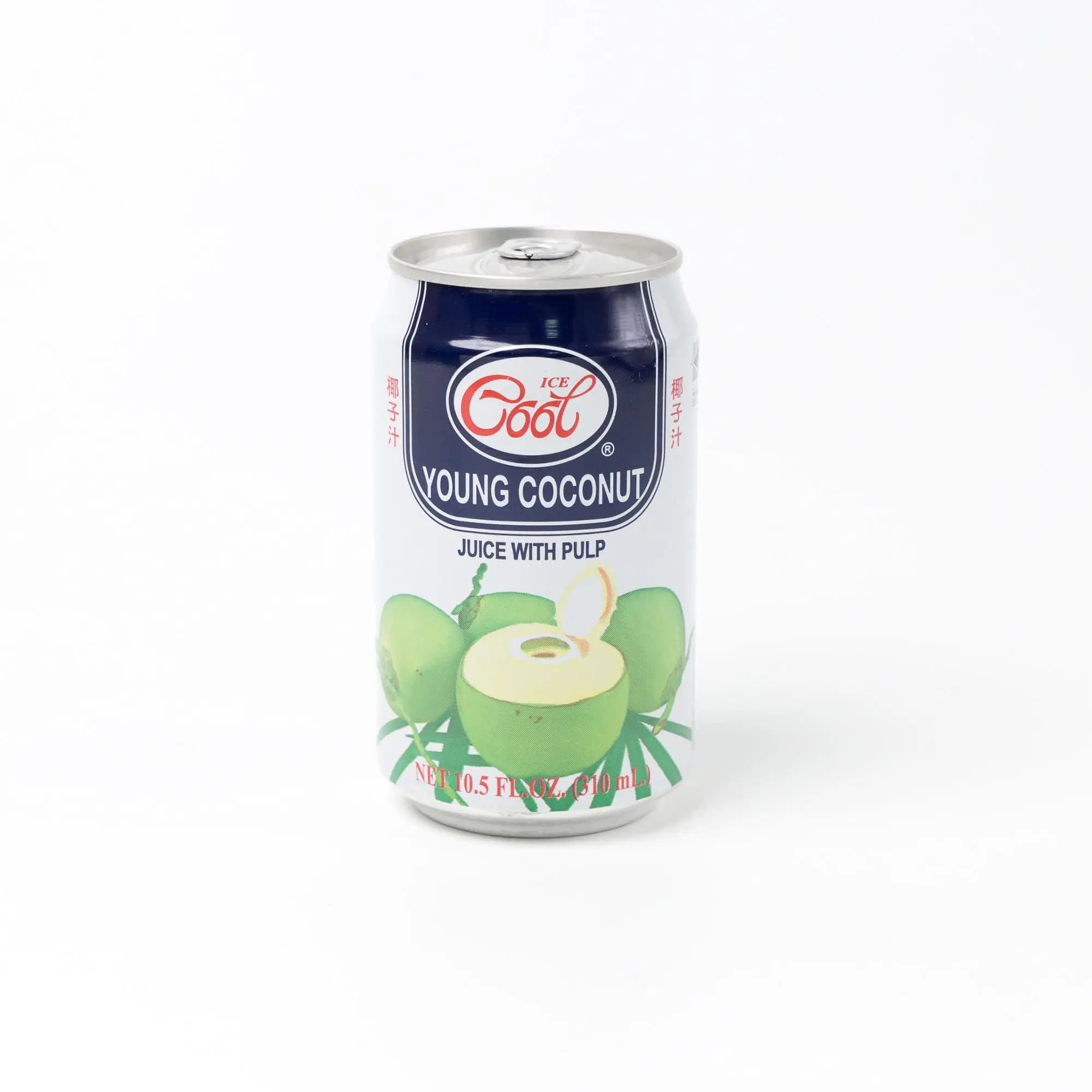 singapore most popular ice cool young coconut juice with pulp