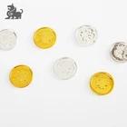 Plastic gold coin board game colored tokens