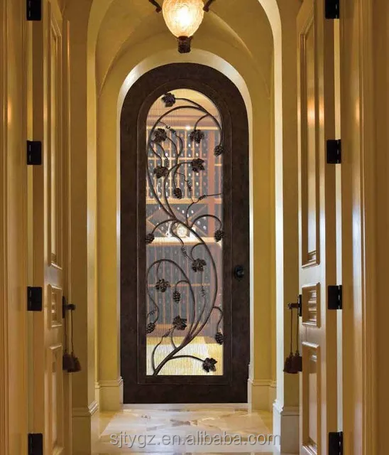 Grape Decorative Wrought Iron Wine Cellar Door Buy Wrought Iron