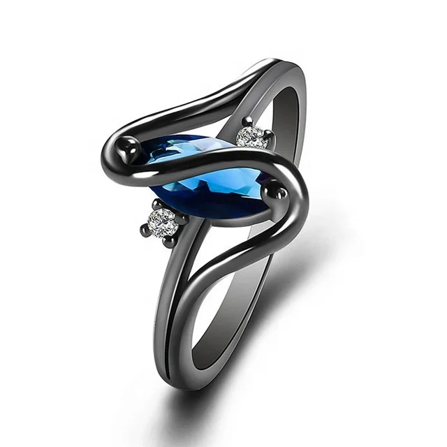 Creative Letter S Shape Finger Rings For Women Mosaic Royal Blue Zircon Black Gun Plated Fashion Party Jewelry
Creative Letter S Shape Finger Rings For Women Mosaic Royal Blue Zircon Black Gun Plated Fashion Party Jewelry
