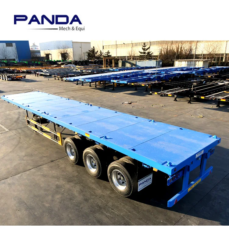 panda 3 axle 20ft 40ft flatbed trailer for sale philippines