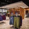 Fashion Store Layout Cloth Display Showroom Design, Cloth Display Stand Rack Counter