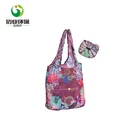 210D 190 T polyester reusable foldable shopping mini pocket bag