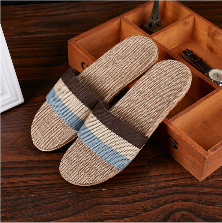 Mens Unisex Linen Open-Toe Home Slippers Indoor Shoes Casual Flax Soft Non-Slip Sole Shoes
Mens Unisex Linen Open-Toe Home Slippers Indoor Shoes Casual Flax Soft Non-Slip Sole Shoes