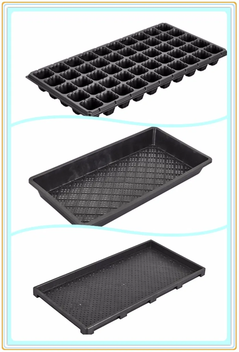 Garden Germination Seed Starter Tray,Polystyrene Plastic Rice Seedling Tray,Nursery Plug Flower