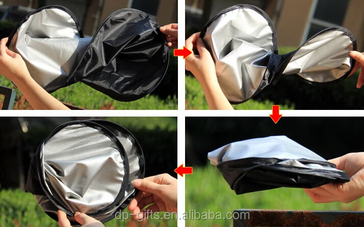 new  cheaper customized car window sun shade with storage bag
