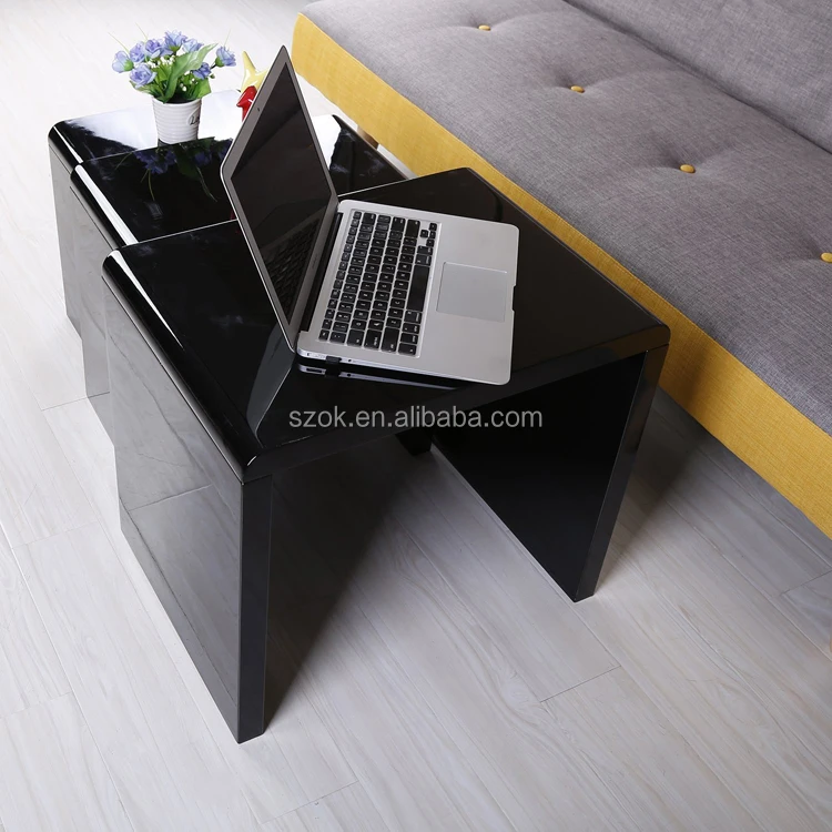 Stackable Glossy Finish 3-Piece End Table Side Nesting Table4.jpg