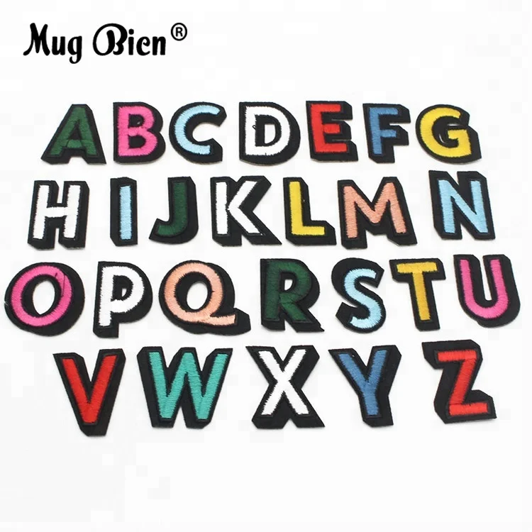 26 Pcs Colorful Alphabet Embroidery Letter Patch For Clothing Shoes, As pictures 
26 Pcs Colorful Alphabet Embroidery Letter Patch For Clothing Shoes, As pictures