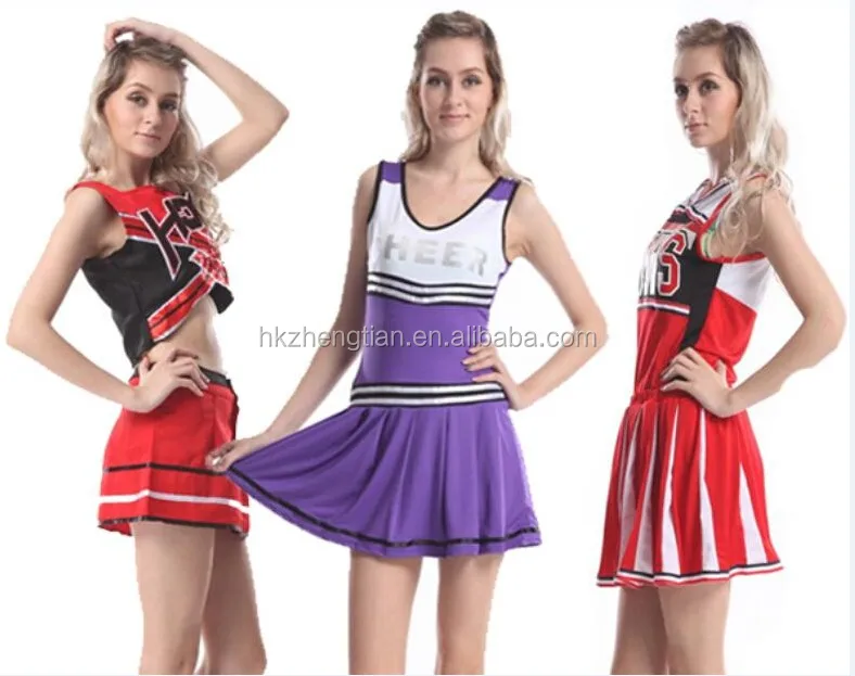 supplier glee cheerleader school girl uniform party costume