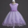 YY10358G Hot selling custom made new design flower girls normal party dress kids tulle prom dress