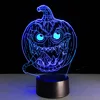 China manufacture 3D fluorescent pumpkin skull for holloween decoration