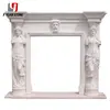 Professional Fireplace Mantel Sandstone Carrara Marble