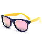 Advertising kids stock uv 400 ce polarized child silicone matrix sunglasses