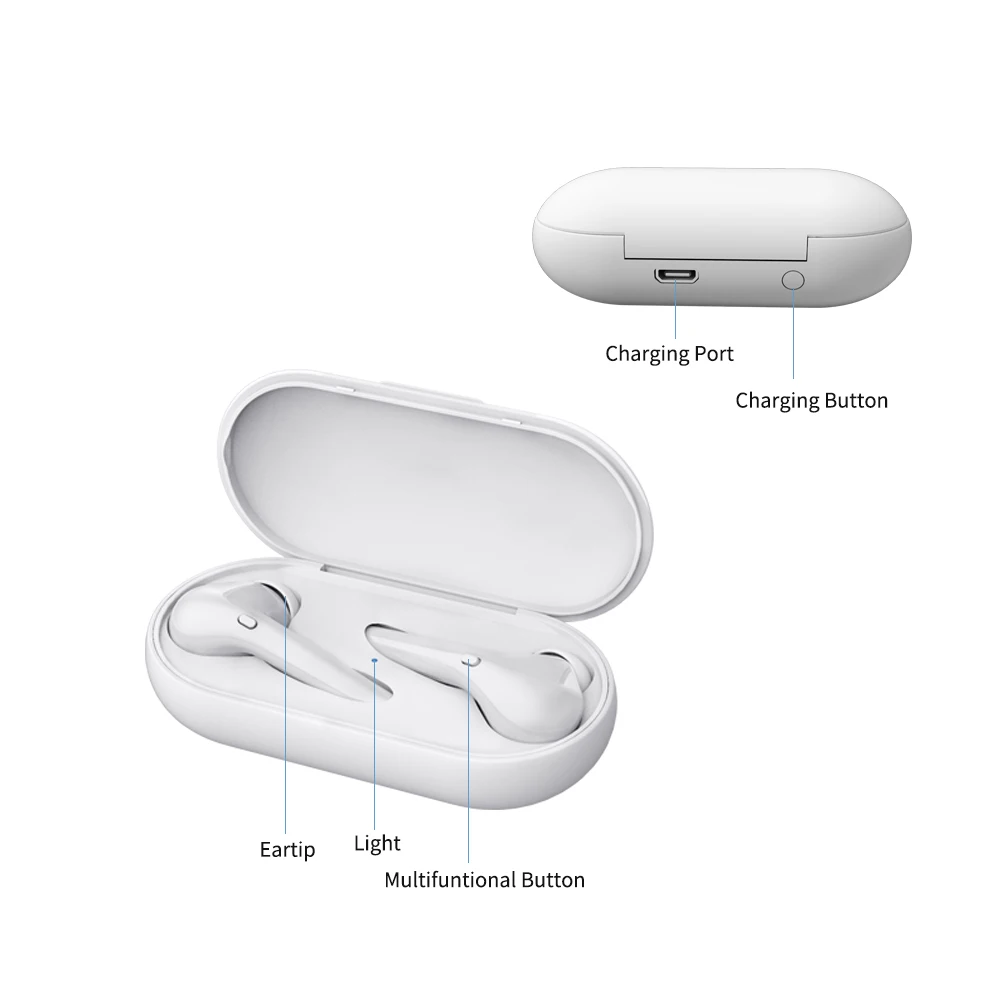 Myinnov m6s tws wireless earphones in ear good sound quality wireless headphones tws earbuds with charging case - ANKUX.COM