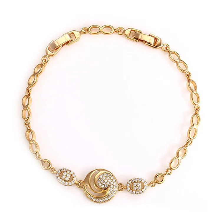 72908 Xuping Jewelry New Gold Plated Bracelet Popular Design Girl Hand Bracelet 
72908 Xuping Jewelry New Gold Plated Bracelet Popular Design Girl Hand Bracelet