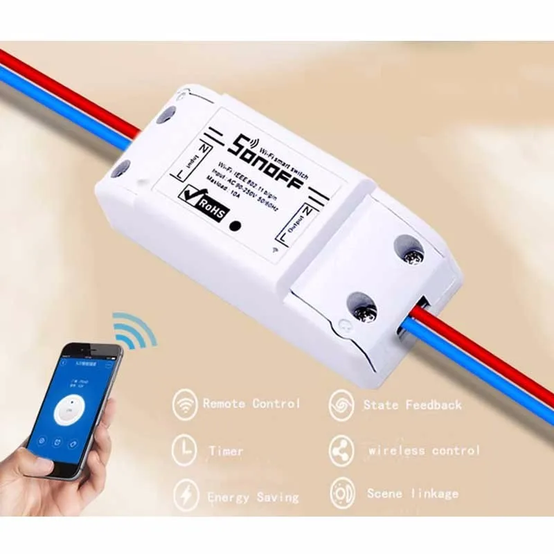 CMBetter Wireless Wifi Switch For Smart Home Automation Relay Module 10A 90-250V 220V Support IOS Android Remote Controller (21)