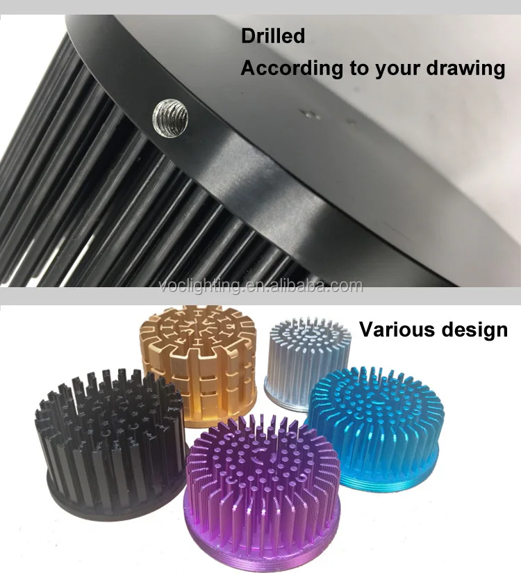 LED Light Housing COB CXB3590 Aluminum Heat Sink 150mm.jpg