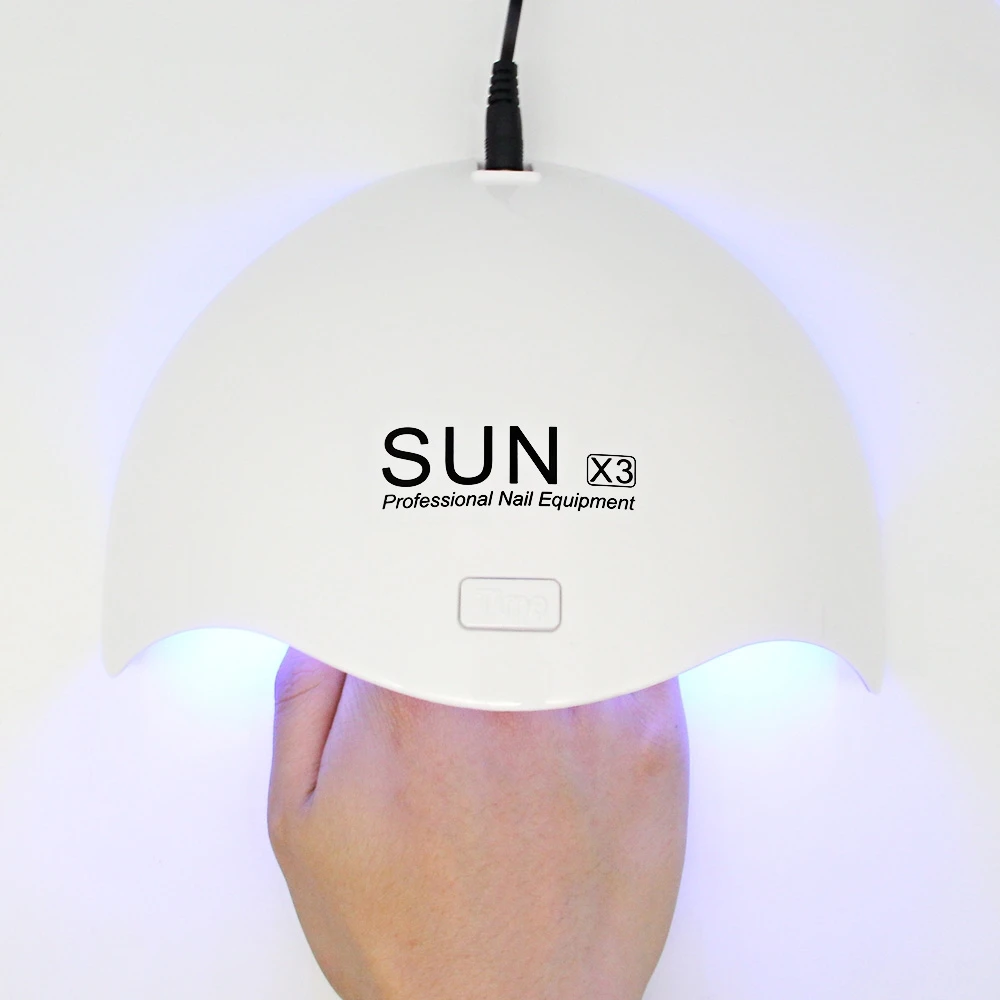 SUX3 SUNX4 Professional 365nm 405nm painless 24W 36W sun 9c uv led nail lamp, White
SUX3 SUNX4 Professional 365nm 405nm painless 24W 36W sun 9c uv led nail lamp, White