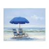 Pure handmade abstract wave seascape tropic beach umbrella oil painting