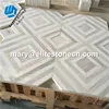 Asian china natural stone brown white octagon water jet marble mosaic tile for sale