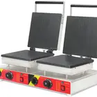 commercial waffle maker double head dutch pancake make syrup waffle iron stroopwafel making machine price