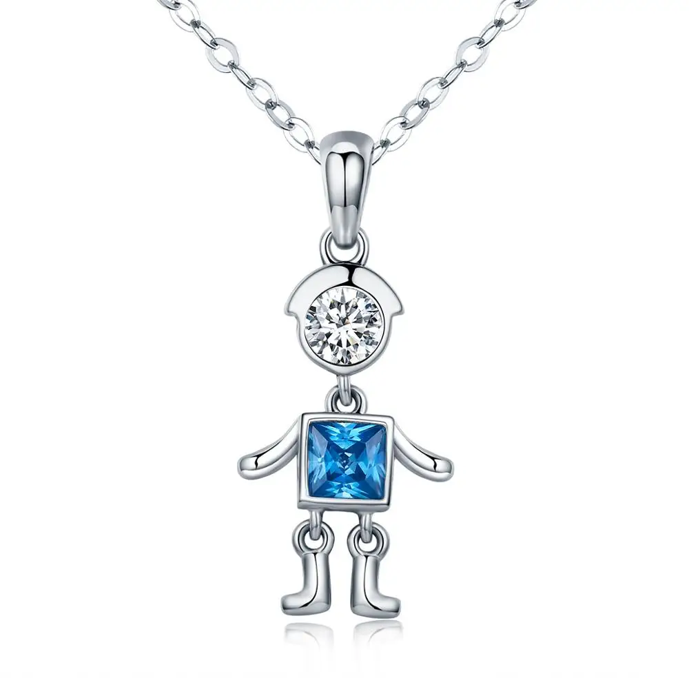 Cute 925 Sterling Silver Lovers Pendant Necklace Little Girl and Little Boy Necklace Jewelry
Cute 925 Sterling Silver Lovers Pendant Necklace Little Girl and Little Boy Necklace Jewelry