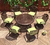 outdoor beach furniture dining sets balcony metal chair and round table