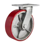 Ultra-heavy Impact-Resistance 6/8/10/12 inch iron core PU caster wheel Industrial Caster