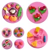 DIY Delicate Fruits Vegetables Pizza Fries Shape Clay Handmade Soap Chocolates Biscuits Decorate Cake Mold