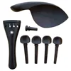 Golden Brands High Grade Violin Accessories Series Ebony Tailpiece, Violin Chinrest, Pegs And End Button