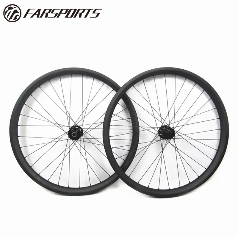 

Boost carbon wheelset 35mm wide 25mm deep for mountain bike 27.5er, 650B MTB racing bike wheelset thru axle Novatec carbon wheel