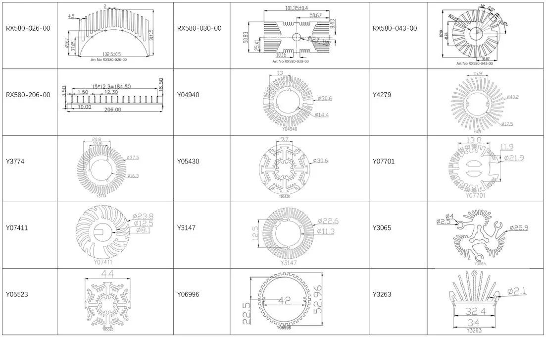 l shape aluminum extruding heatsink