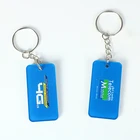 New product custom molded plastic promotional keyrings