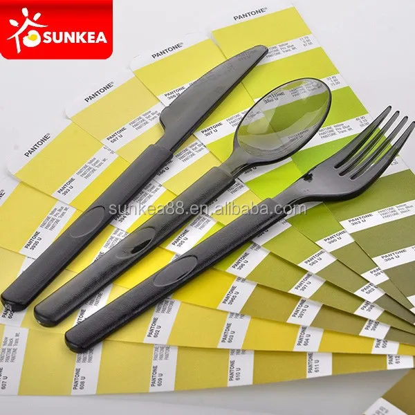 picnic plastic cutlery set spoon fork and knife