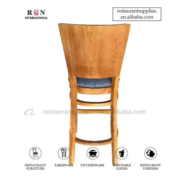 Modern Solid Wood Bar Stool Soft Linen Seat High Bar Chair With Backrest 4.jpg